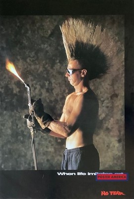 No Fear When Life Imitates Art Vintage 1995 Poster 23.5 x 34.5