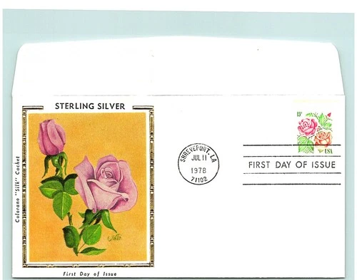 S05-0808, STERLING SILVER, AQUARIUS, * COLORANO SILK FDC