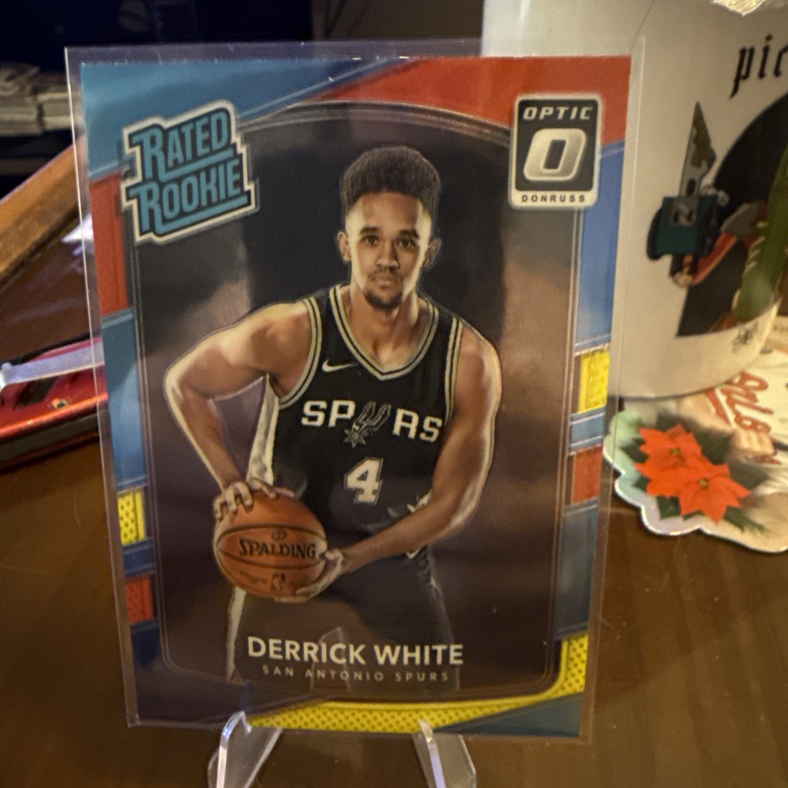 2017-18 Panini Donruss Optic - Rated Rookie Derrick White #172 Red & Yellow (RC)