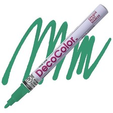 DecoColor, Paint Marker, Green Ink, Fine Point, Opaque Marker, Permanent,Gloss