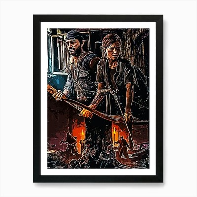 Last Of Us days gone Art Print Framed Wall Art Poster Canvas Print Picture