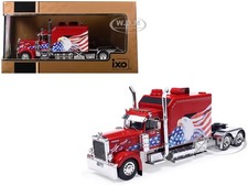 2002 PETERBILT 379 CUSTOM TRUCK RED W/GRAPHICS 1/64 DIECAST BY IXO 64TR016A
