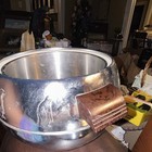 West Bend Penguin 2 Qt Round Stainless Steel Ice Bucket w Lid & Bakelite Handles — photo 3