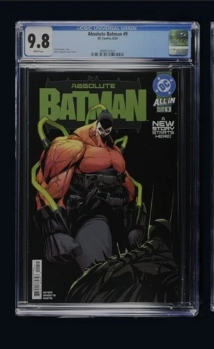 Absolute Batman #9 CGC 9.8 Graded Cover A 1st Print Nick Dragotta Cover Bane 🔥