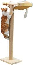 Cat Window Perch W/ Tall Scratching Posts Inside 46" Climbing Tree Hammmock