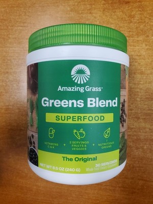 Amazing Grass Super Greens Powder Original 30 Servings Exp 7/31/26 (1002) R1P7
