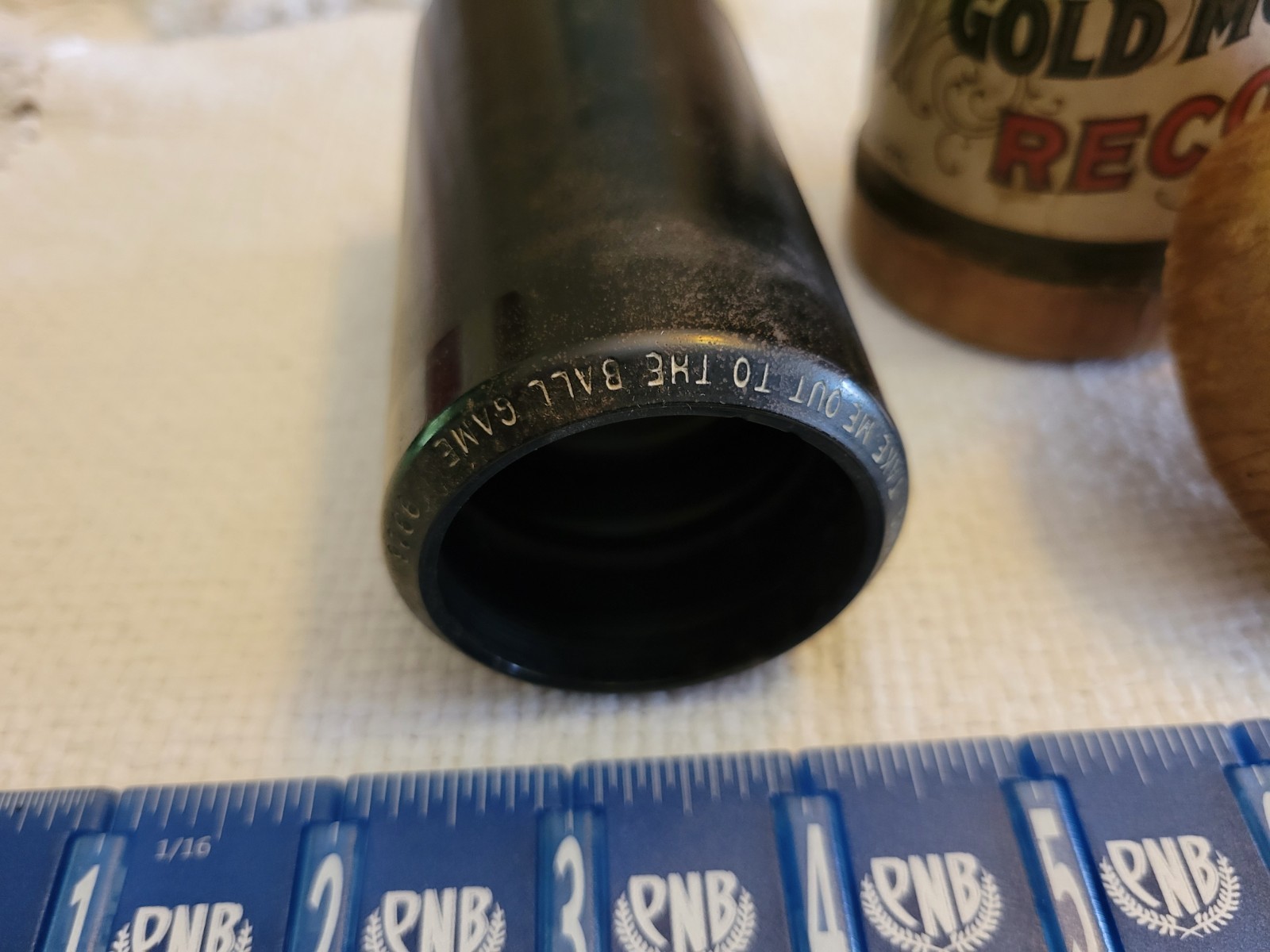 RARE Take Me Out to the Ball Game Edison Cylinder Record 9926 ORIGINAL BOX / LID