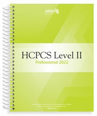 HCPCS 2022 Level II Professional Edition Spiral American Medical