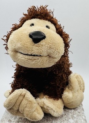 Ganz Webkinz Cheeky Monkey HM080  Curly Brown Stuffed Animal - No Code- Retired