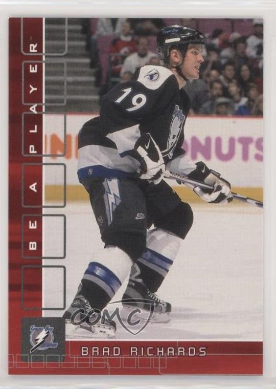 2001-02 ITG Be A Player Memorabilia Ruby 39/200 Brad Richards #17 1s8