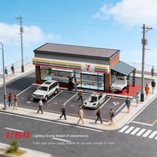 Diorama 1/64 Scale Die-Cast Car Garage Buildi...