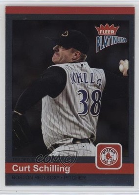 2004 Fleer Platinum Platinum Finish 65/100 Curt Schilling #29 7v7