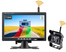 7" Wireless AI Blind Spot Detection System HD Night Vision Camera for Truck RV