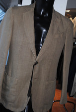 SANTANIELLO SARTORIALE GIACCA TESSUTO PURO LINO TG 48 450,00 CART. AS5Z