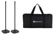Rockville SABER STAND X2 BLACK Pair of Stands for Rock Saber Lights  Travel Bag