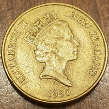 1990 NEW ZEALAND DOLLAR KM#78 World Foreign Coin