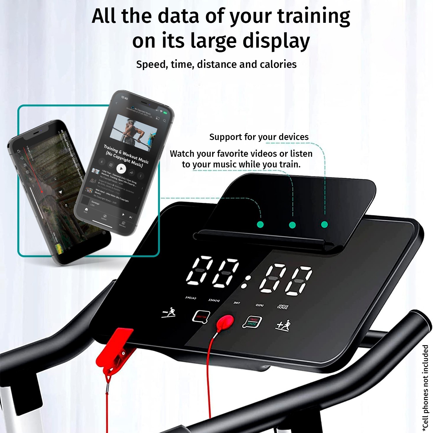 Cinta de correr plegable compacta Clover Fitness S1 10 km/h Motor silencioso foto 2