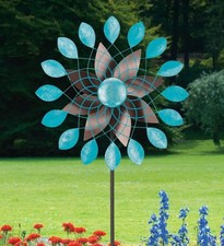 Geo - 19" Wind Spinner, Lawn Art, Garden Decor