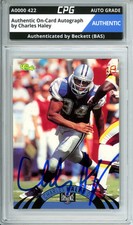 Authentic On-Card Autograph Signed by Charles Haley CPG Auto Grade AUTHENTIC