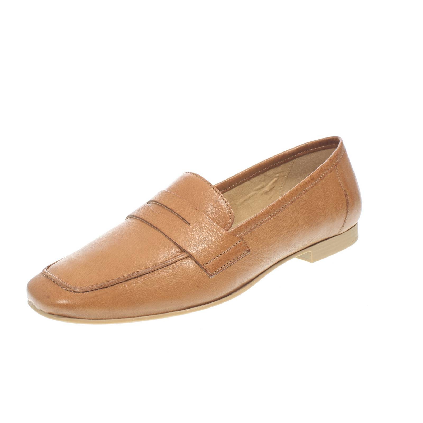 Mode Fashion elegante Halbschuhe aus braunem Leder - Größe 35 Damenschuhe
