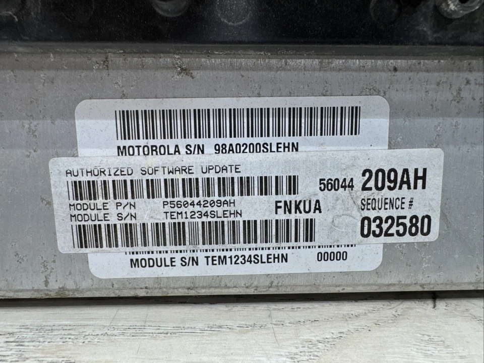 2004 Jeep Liberty 3.7L M/T Engine ECU Computer Module ECM p56044209ah i6643 PS - Image 2 of 3