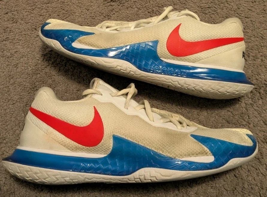 NikeCourt Zoom Vapor Cage 4 Rafa White Binary Blue Red for Sale