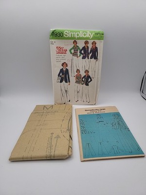 UNCUT 7930 Simplicity Sewing Pattern Misses Pants Skirt Pullover Top MISS SZ 12