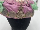 ANTIQUE CHINESE CHILD SILK EMBROIDERED SILVER BELLS DEITIES CHARMS HAT — photo 9