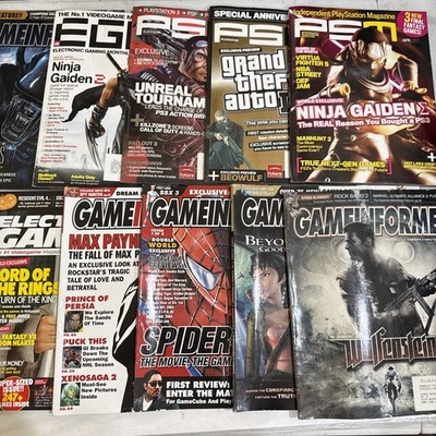 GAMEINFORMER EGM MAGAZINES GAMING MAGAZINES PSM SPIDERMAN 2 GTA IV LOTR HALO 3
