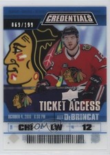 2019-20 Upper Deck Credentials Ticket Access Acetate 69/199 Alex DeBrincat 1cx3