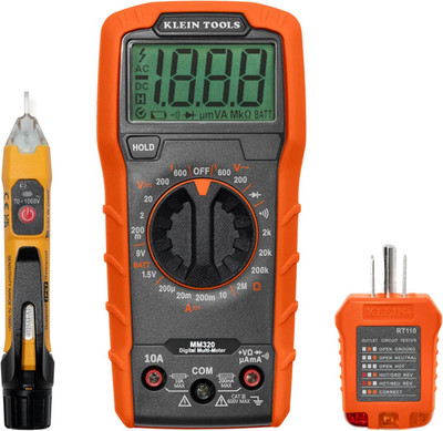 69149P Electrical Test Kit: Digital Multimeter, Voltage Tester & Outlet Tester