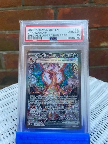 PSA 10 Charizard EX SIR Obsidian Flames 223/197