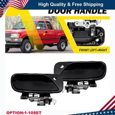Left Right Front Exterior Door Handle for 1993-1998 Toyota T100 Textured Black
