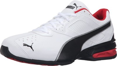 PUMA Men's Tazon 6 FM Cross Training Shoes, White-Black-Silver, Size 8.5 US