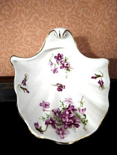 Hammersley Royal Worcester Spode Victorian Violets Soap Dish / Trinket Dish