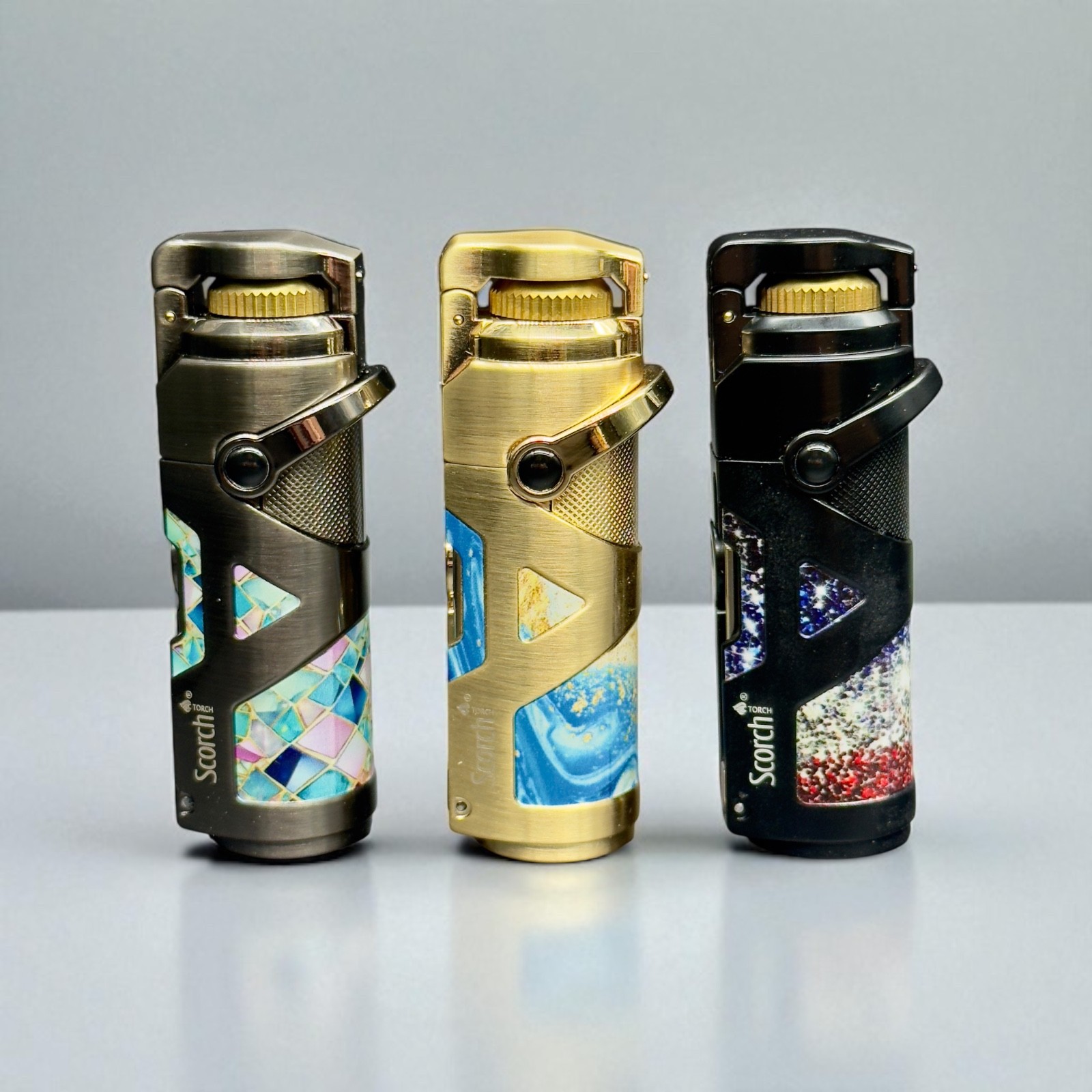 Scorch Torch 61824 Single Flame Cigar Lighter 3.5&rdquo; &ndash; Butane Prefilled