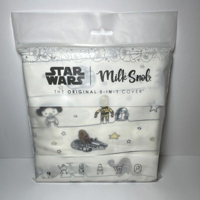 Milk Snob Star Wars Original 5-in-1 Nursing Cover  PRECIOUS PADAWANS White NEW