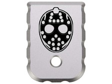 NDZ Glock 17 19 Gen 1-5 Competition Magazine Base Plate Aluminum Silver Engraved