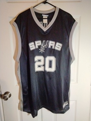 Official NBA San Antonio Spurs Black Jersey #20 Manu Ginobili