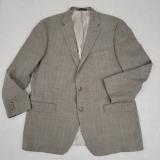 Hart Schaffner Marx Sport Coat Mens 48L Brown Two Button Blazer Jacket Dillard's