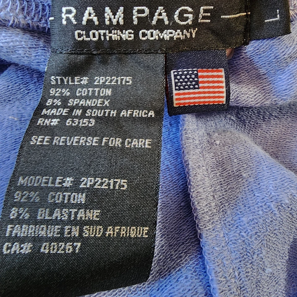 Pantalones deportivos elásticos de tiro medio cintura con cordón talla L Rampage talla L de colección Y2K nuevos con etiquetas Foto 2 de 4