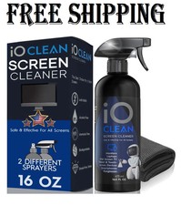 Screen Cleaner Spray 16oz   Best Large Cleaning Kit for LCD LED OLED TV, Smart