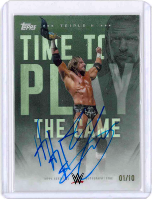 TRIPLE H 2025 Topps Universe WWE #TTA-5 Tribute Auto /10 | eBay