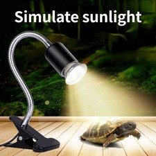 Adjustable Clip-On Reptile Heat Lamp with Gooseneck   Terrarium Heating Lamp wit