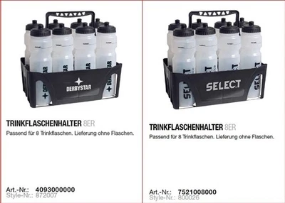 Derbystar/Select Flaschenhalter für 8 Flaschen Trinkflaschen-Träger Fußball NEU