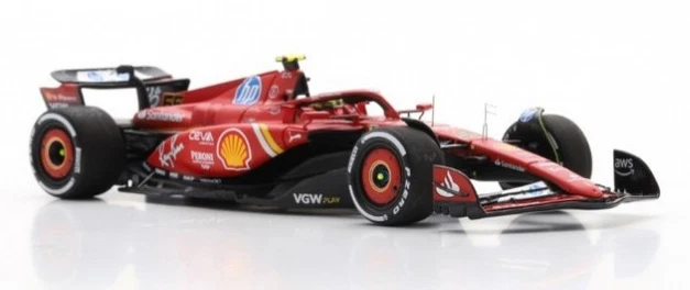 LOOK SMART, FERRARI SF-24 #55 4° GP Monza 2024 C.SAINZ, 1/43,  LOSLSF1066 - Immagine 3 di 4