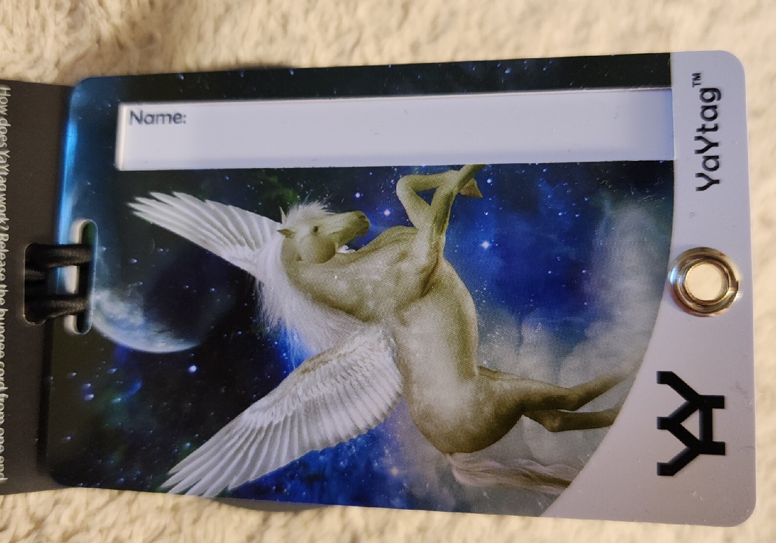 NEW YayTag Novelty Luggage Tag PEGASUS WINGED HORSE ID Tag Travel 