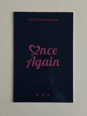 TWICE 8th Anniversary Fan Meeting ONCE AGAIN MD Trading Card
