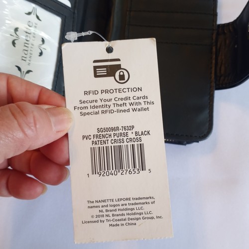 Nanette Lepore, Wallet, Anti Identity Theft, RFID Lined, patented leather - Picture 5 of 6
