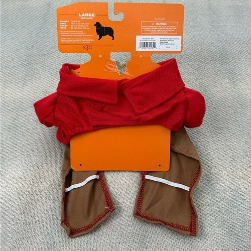 Costume Halloween cane dipendente operaio consegna bersaglio taglia grande nuovo con etichetta uniforme - Foto 7 di 11